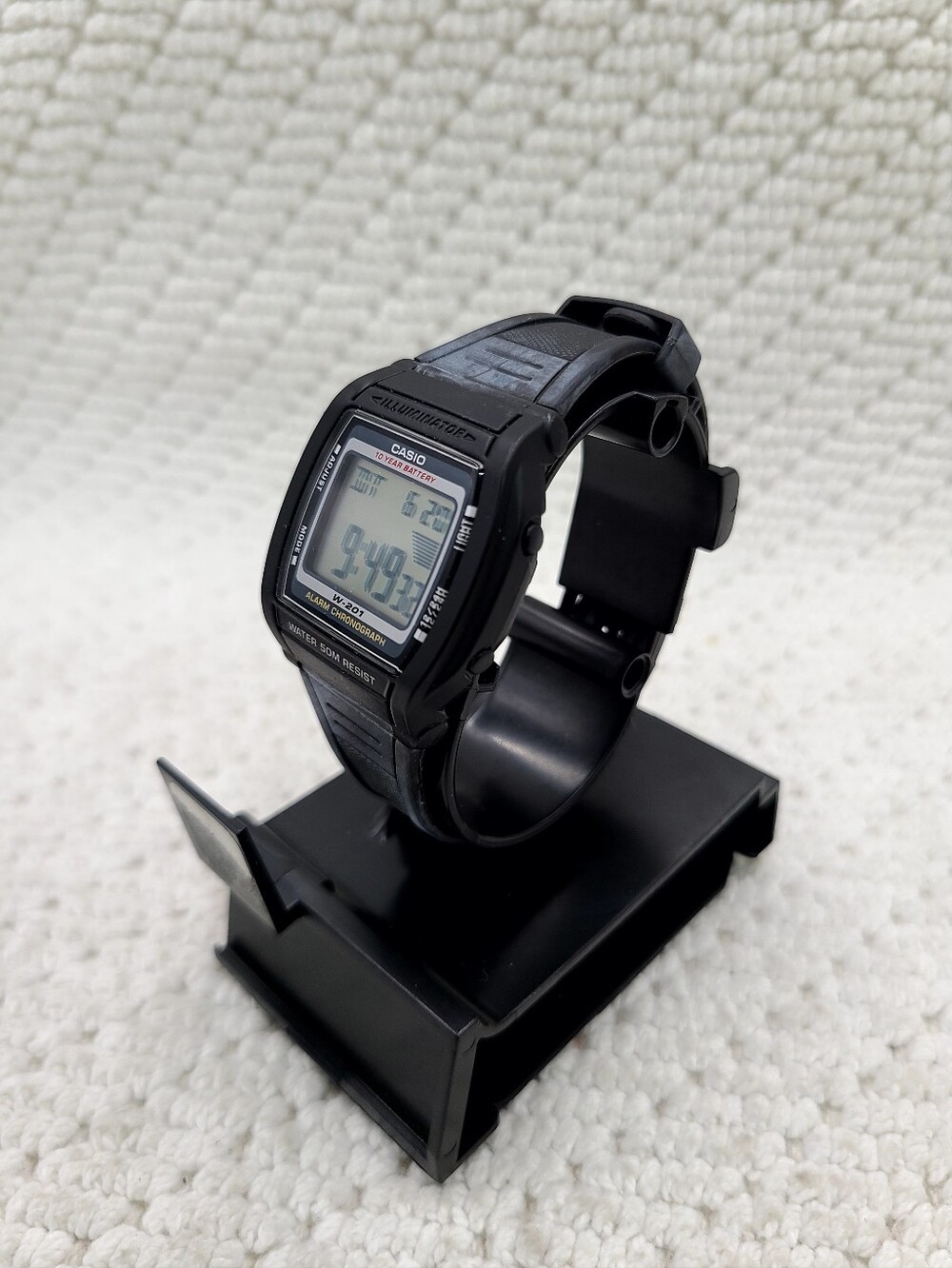 Casio Black Digital LCD Sport Watch with Resin Strap